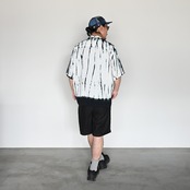 KUON / Arimatsu Shibori Camp Collar Shirt スタイル