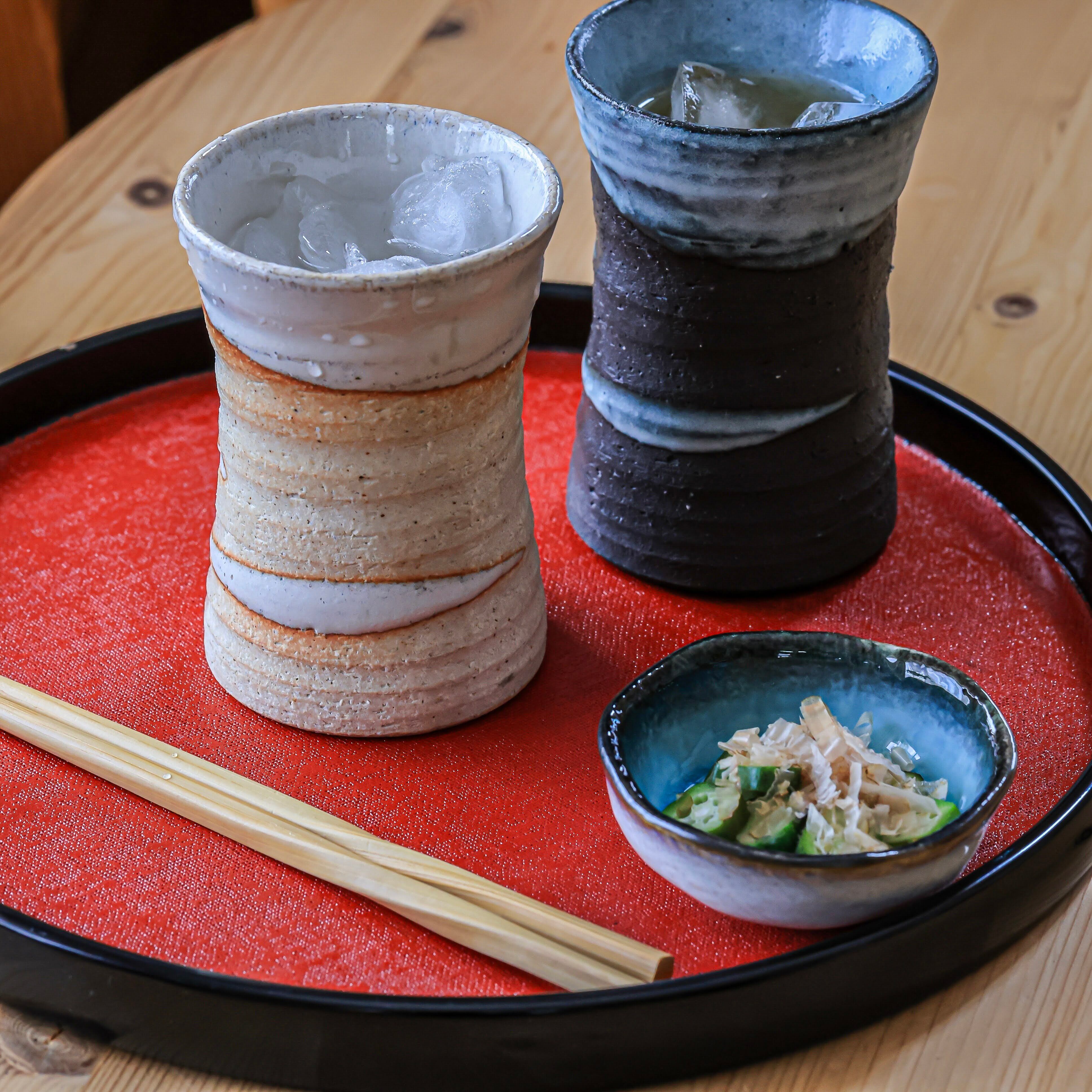 ロング焼酎カップ「白釉」