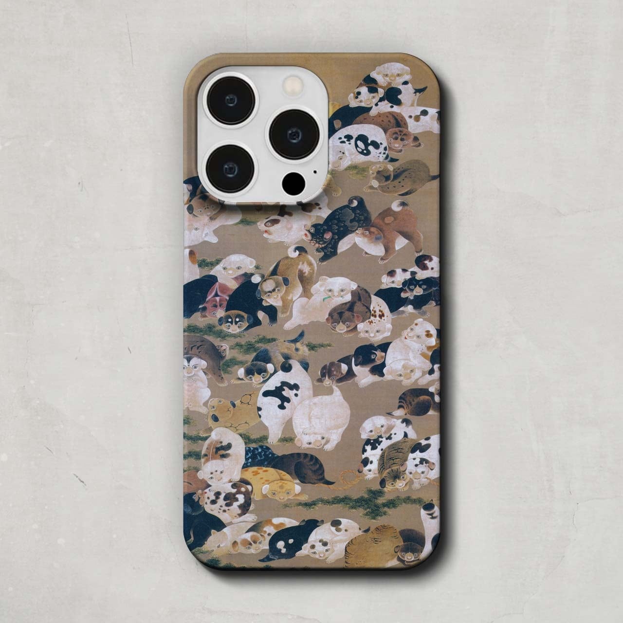 スマホケース / 伊藤 若冲「百犬図 (1799)」 iPhone 全機種対応 14 13