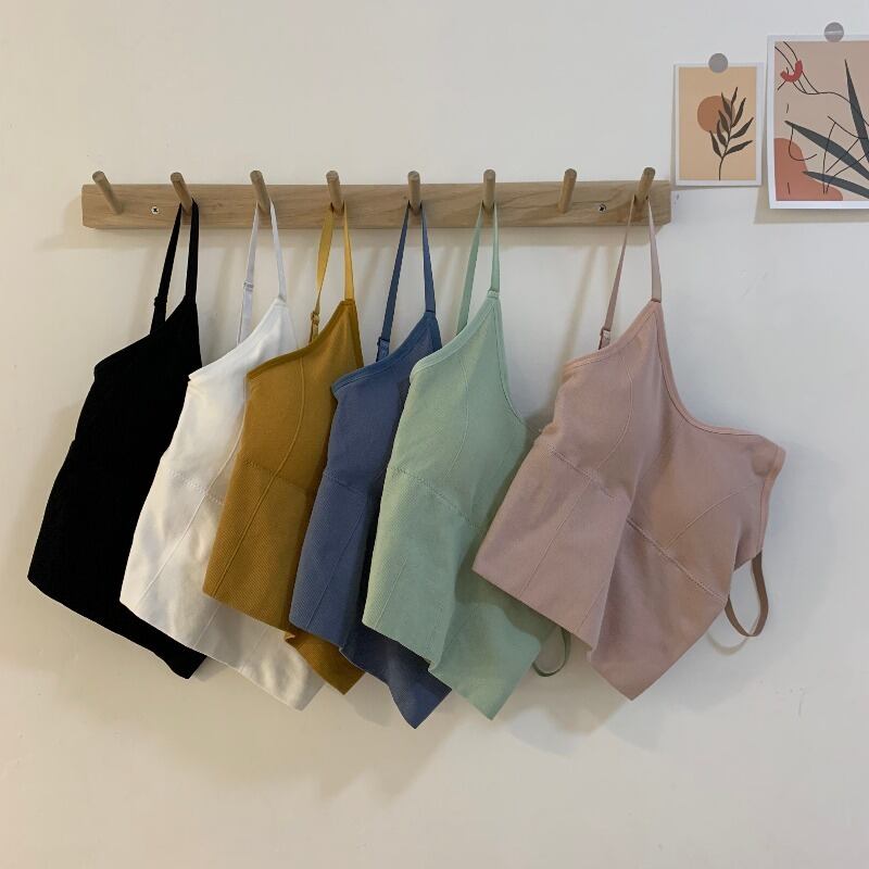 バック薄手サマースタイルスリムソリッド カラーショートトップス 夏物 ソリッドカラー YY-ファッション59614914430