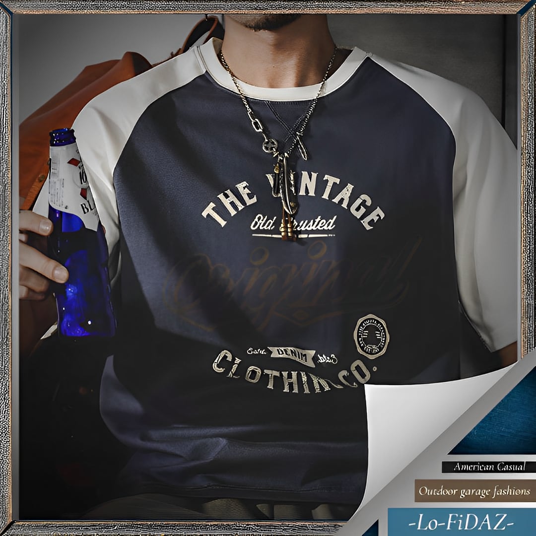 アメリカン レトロスタイルTシャツ 20085