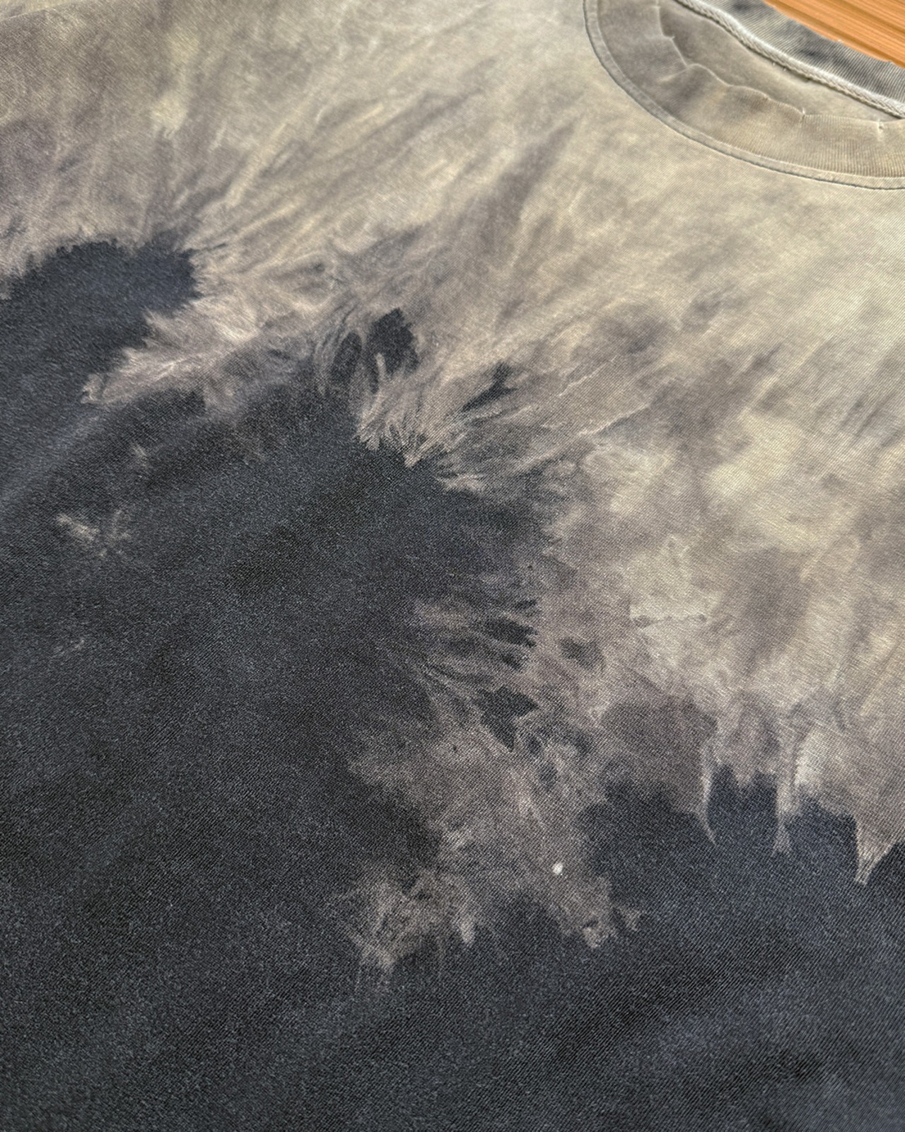 【セットアップ可】タイダイブリーチビッグシルエット半袖Tシャツ Cafe time