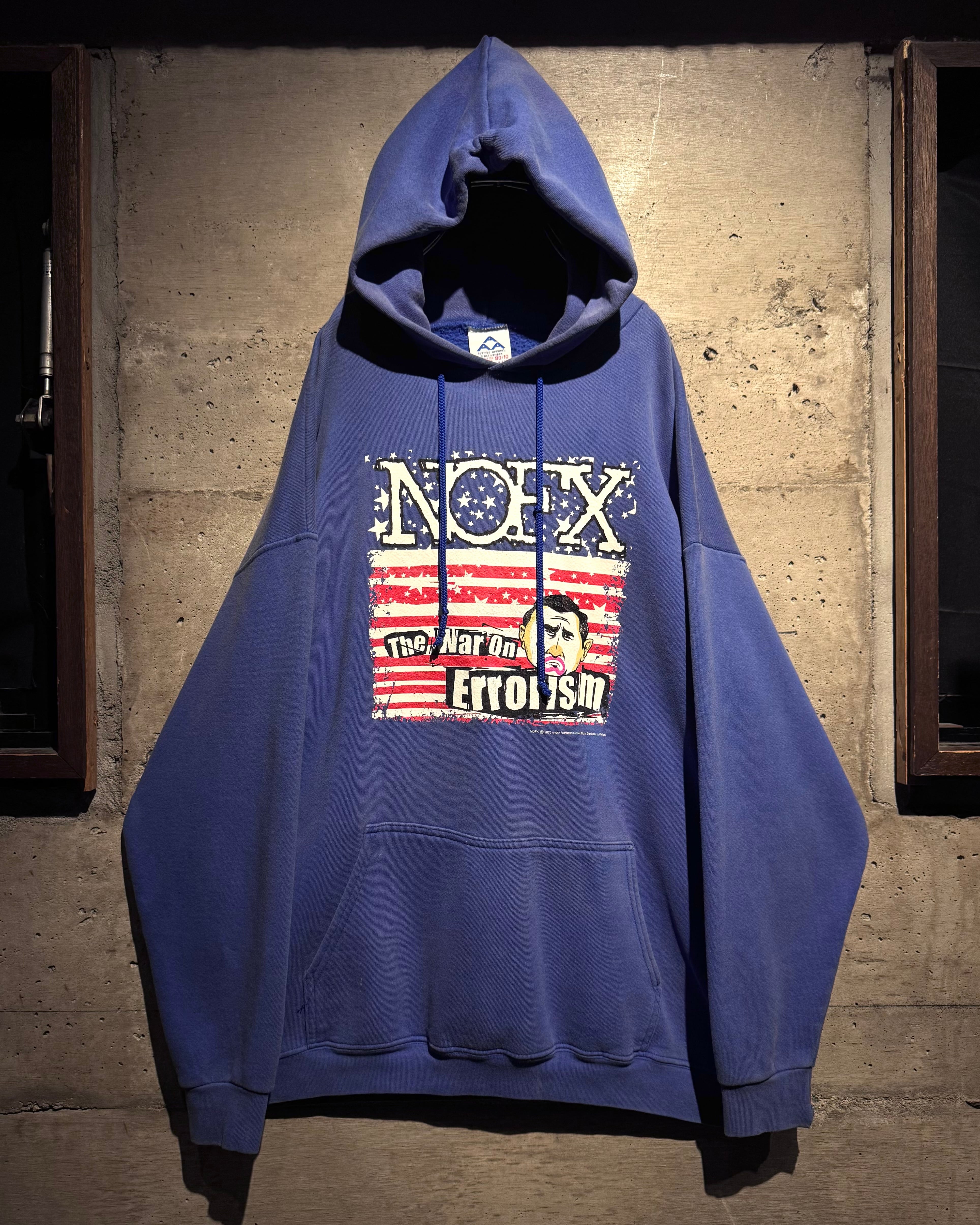 Caka】00's “NOFX” “The War on Errorism” Loose Hoodie | Caka(カカ