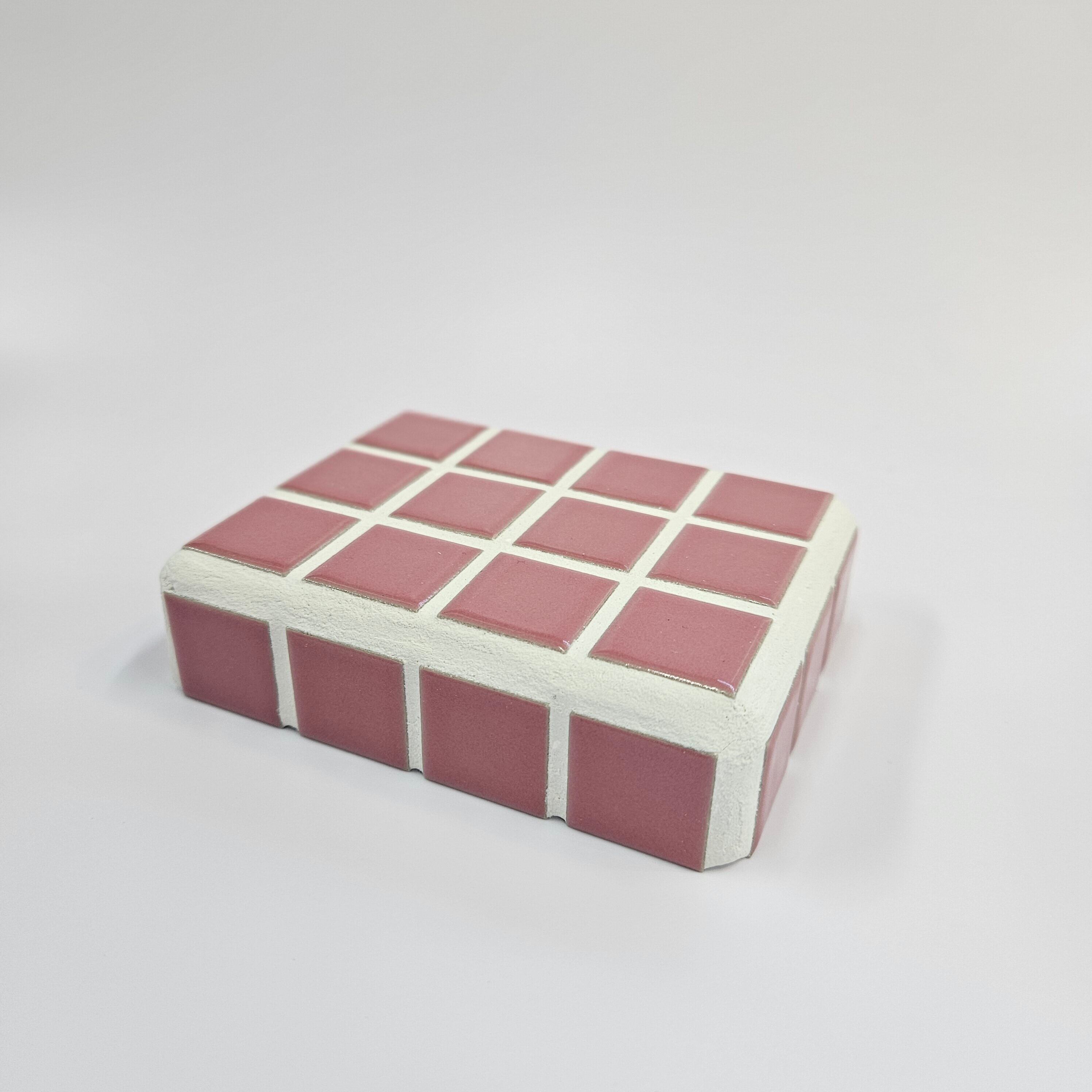 キルンアート　タイルを入れるピンクの額　正方形 3個セット キルンアート タイルを入れるピンクの額 正方形 3個セット 【楽天市場