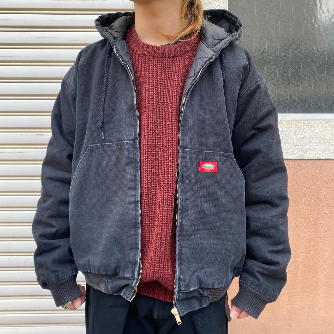 dickies ディッキーズ　ダックパーカー　アクティブパーカー　XL 濃紺