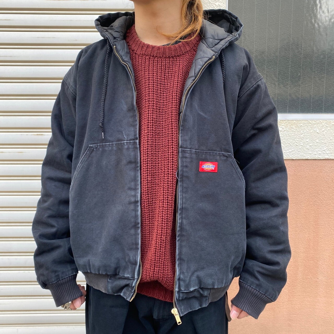 Dickies ディッキーズ アクティブジャケット型 ダック地 フルジップ  