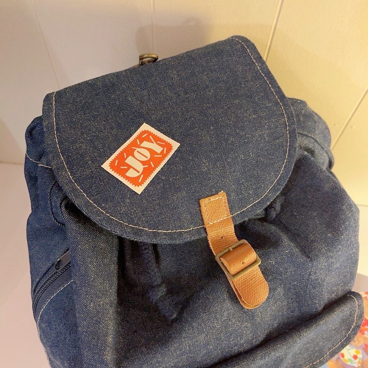 tanuki wappen denim backpack