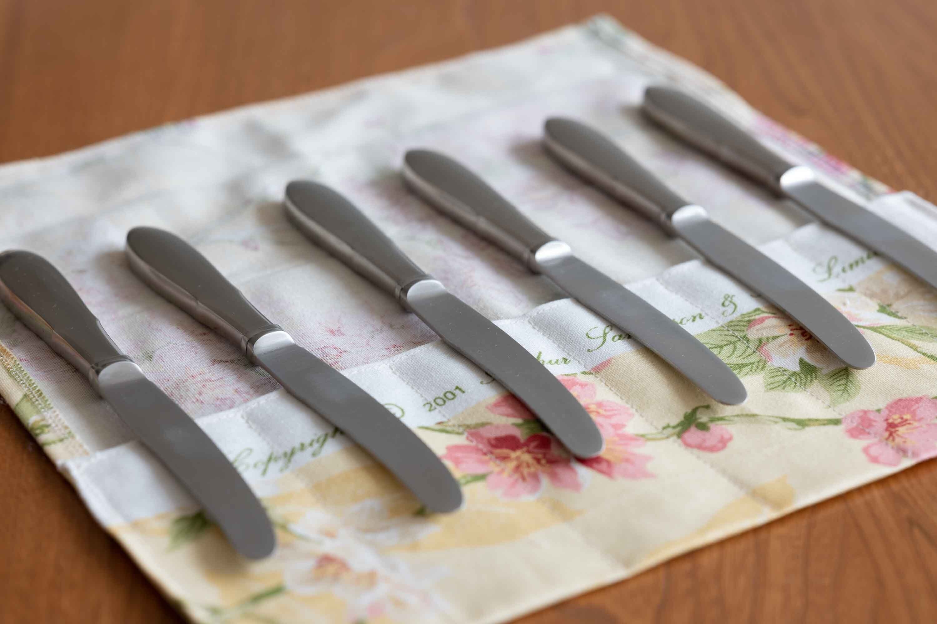 Mitra (ミトラ) フルーツナイフ 6本 オリジナルカトラリー入れ付 Georg Jensen(ジョージ・ジェンセン)1941年〜