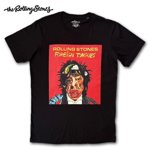 THE ROLLING STONES Foreign Tongues Tシャツ ブラック ザ・ローリング