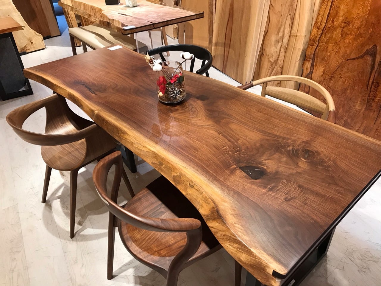 一枚板テーブル　木のこぶ　書道　華道 一枚板テーブル 木のこぶ 書道 華道 一枚板テーブル木のこぶ