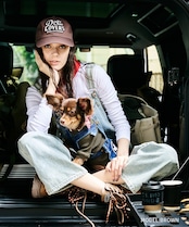 Dogs AND LOVERS Logo CAP (BROWN) CQ-49504