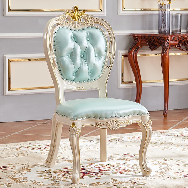 ダイニング チェア 姫系 ロココ 立体的 フルバックレスト おしゃれ かわいい インテリア 北欧 ヨーロッパ 猫脚 アメリカン カントリー レトロ風 リビング チェア 食卓 椅子 カフェ サロン ブライダル