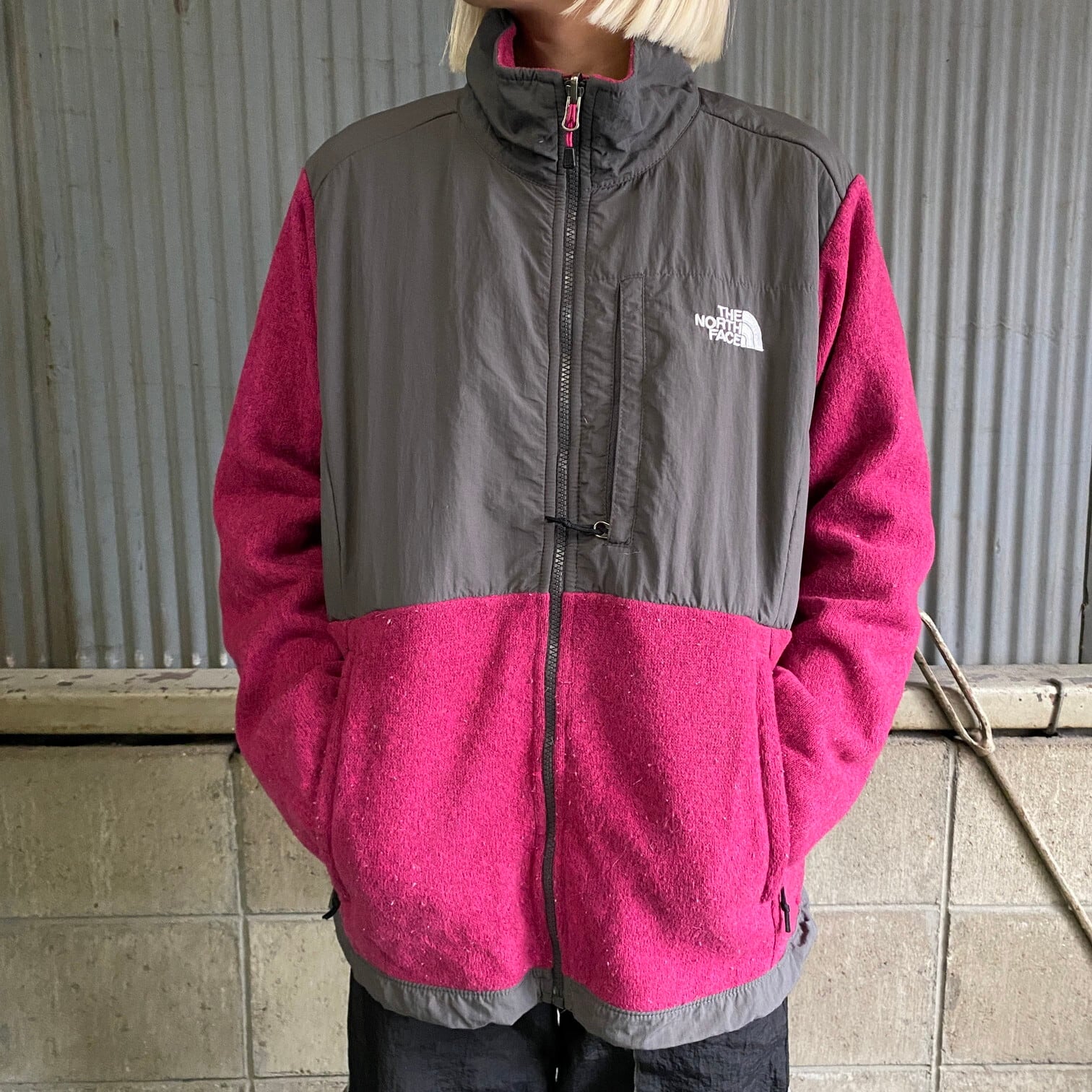 THE NORTH FACE ザ ノースフェイス デナリジャケット レディースL 古着 ナイロンxフリースジャケット アウトドアジャケット  ピンク【アウトドアジャケット】【cs2212-10a】【AN20】 | cave 古着屋【公式】古着通販サイト