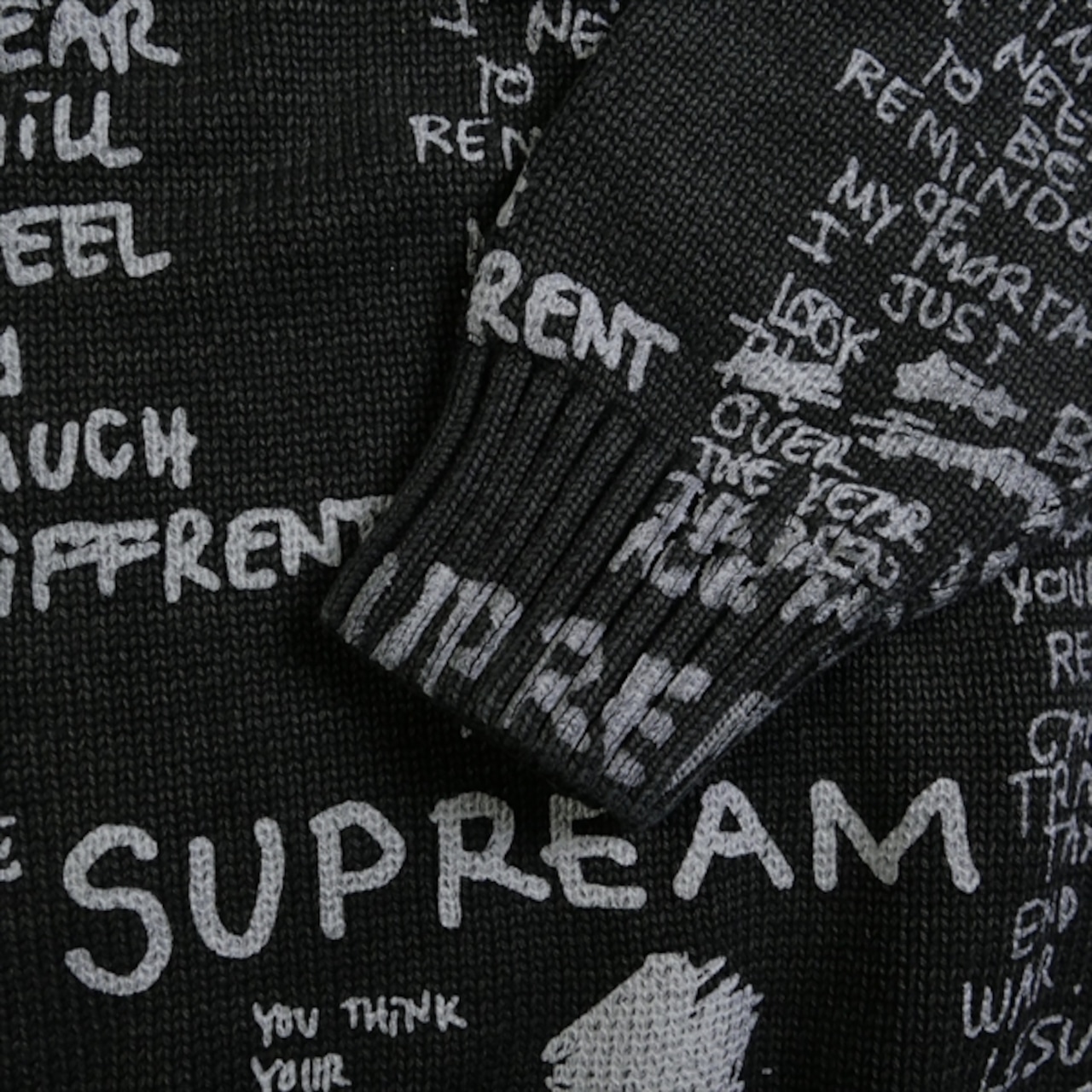 Size【L】 SUPREME シュプリーム 23SS Gonz Poems Sweater Black 