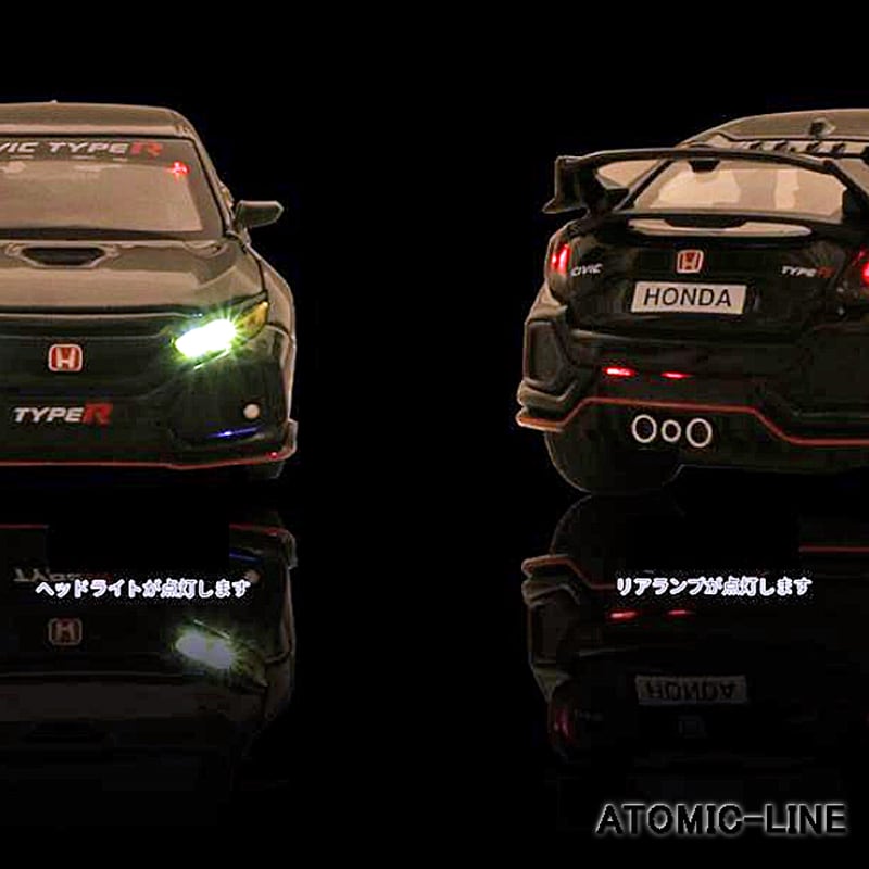 シビック　タイプR　ミニカー 楽天市場】ミニカー 1/18 ホンダ・シビック タイプR FK8 グレー色 LCD