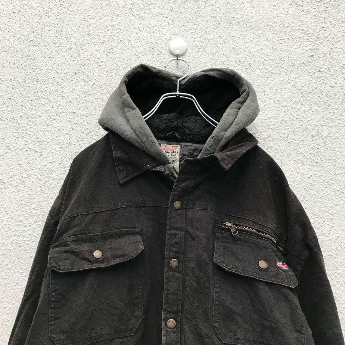 Dickies アクティブ ジャケット 2XL ブラック グレー ディッキーズ