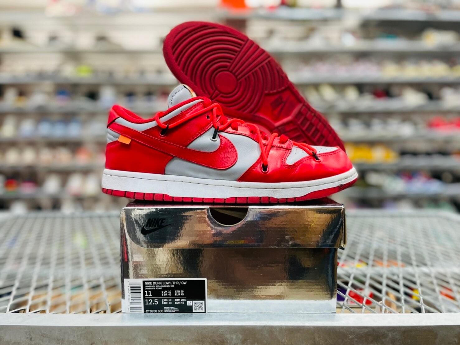 NIKE CT0856-600 Off-White Dunk Low University Red 29cm 6654 ...