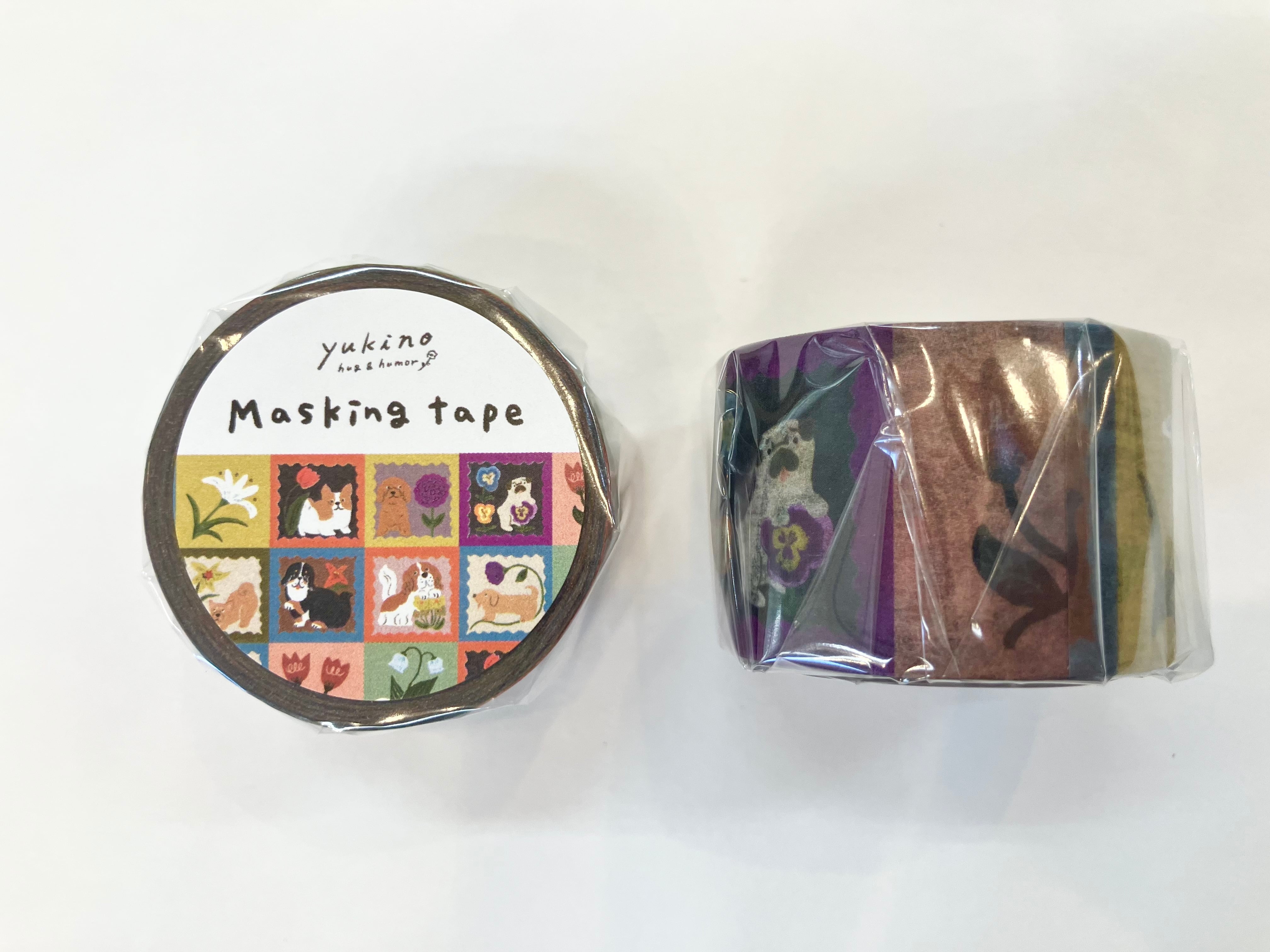 マスキングテープ30mm「Flower & dog patch」 | yukino shop