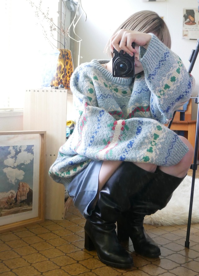 90s〜 EURO nordic knit