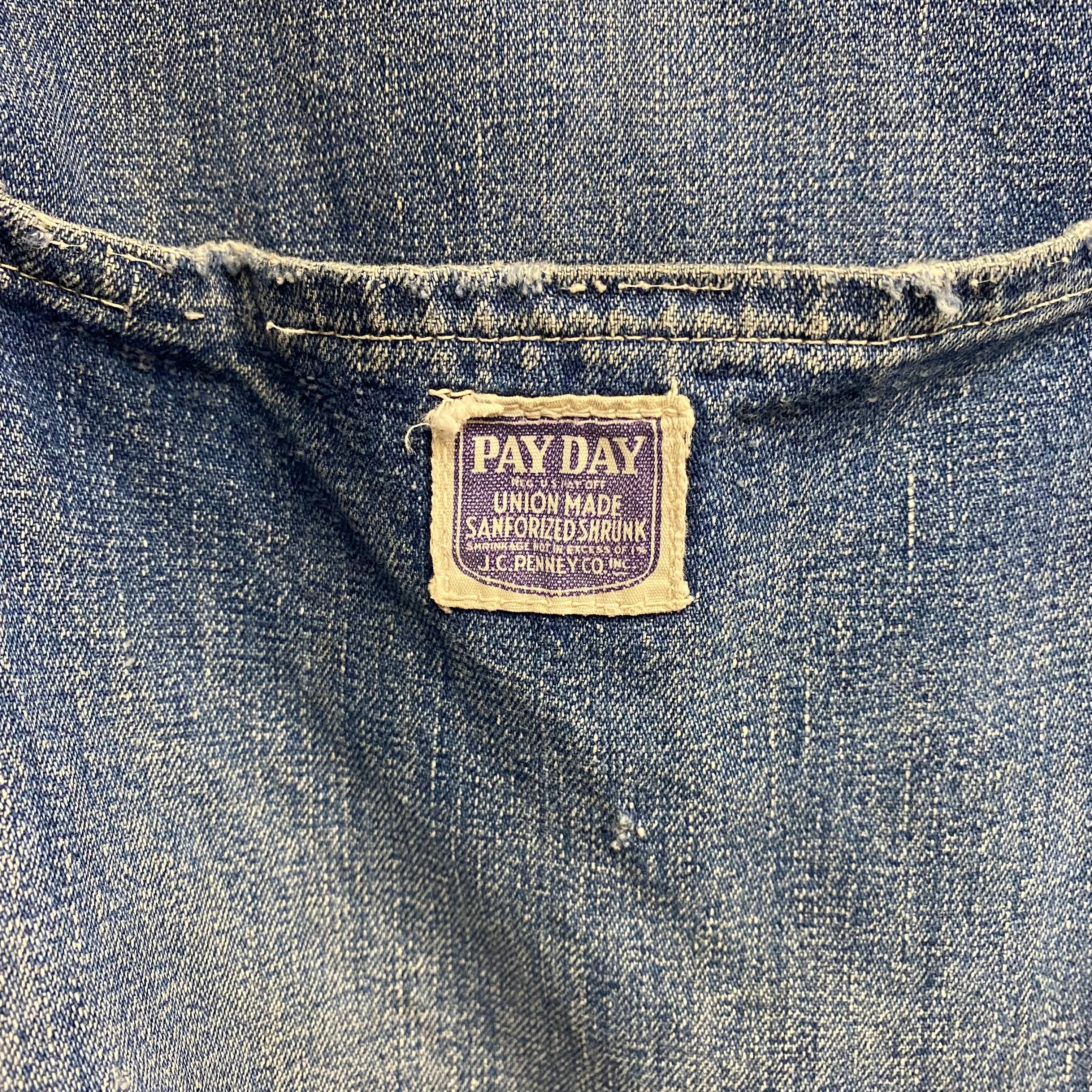 40's 大戦モデル PAYDAY カバーオール 2ポケ /727 | 古着 40's 大戦モデル PAYDAY カバーオール 2ポケ /727 | 古着