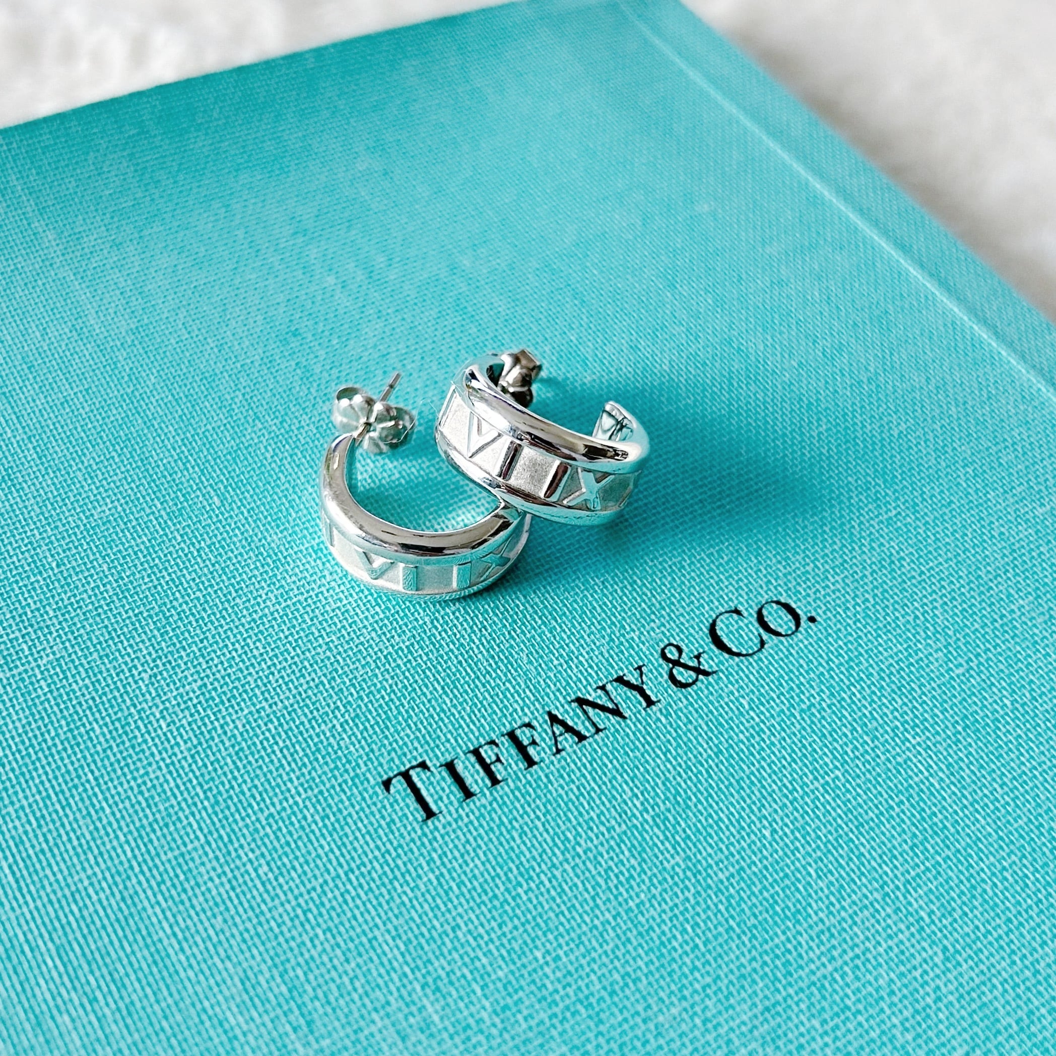 【T7173】Tiffany&Co. atlas hoop pierce/silver925/ティファニー/ピアス