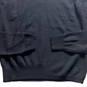 MM6 asymmetrical rib design wool sweater