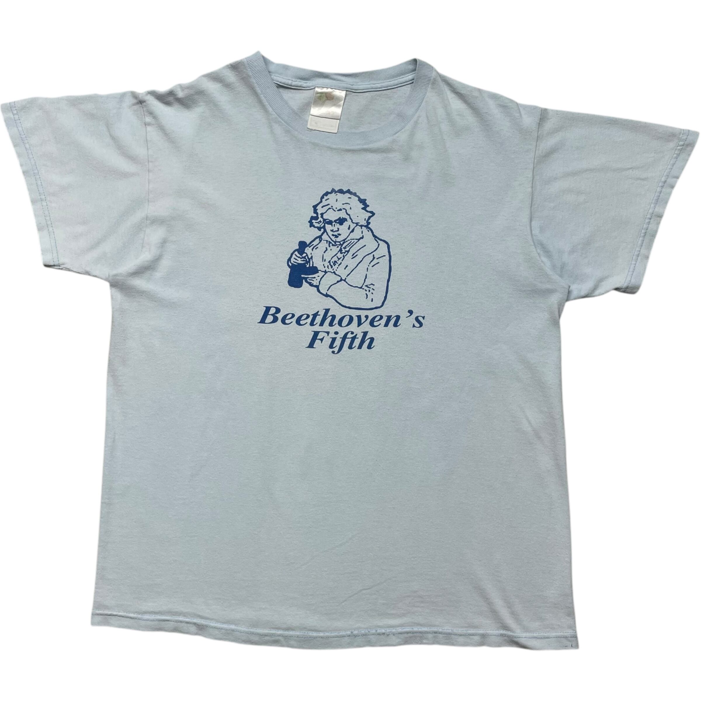 《M》 FRUIT OF THE ROOM フルーツオブザルーム Tシャツ ベートーベン プリント ライトブルー no.6718