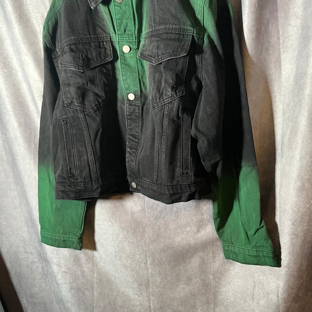 green black over denim JKT