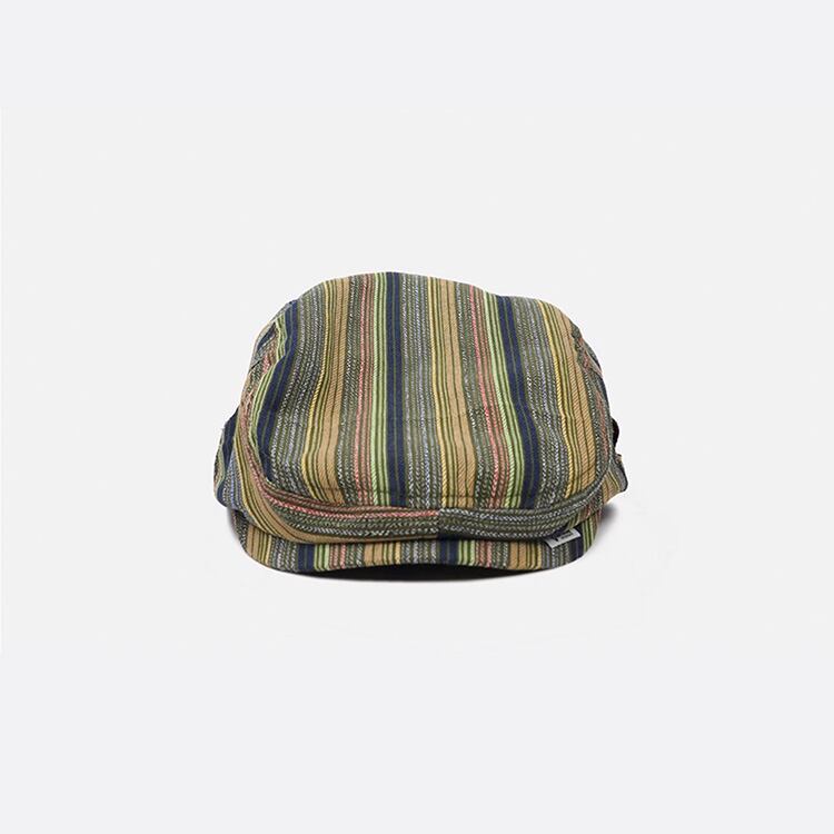 ★MIXED COLOR STRIPED HUNTING HAT　　　A0828