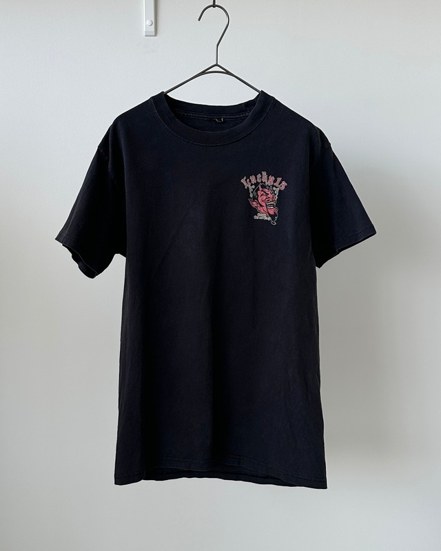 -LUCKY 13- Vintage 90-00s Red Devil Print T-Shirt