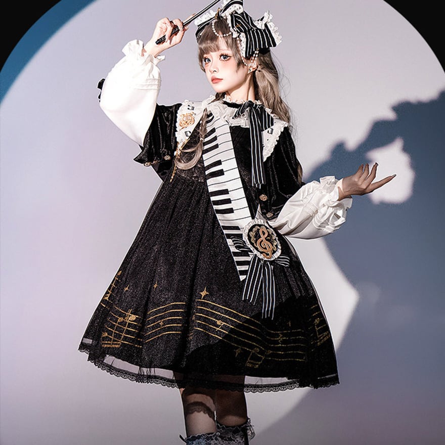 王子系 コスチューム ピアノソナタ 夜奏曲 カチューシャ コンカフェ