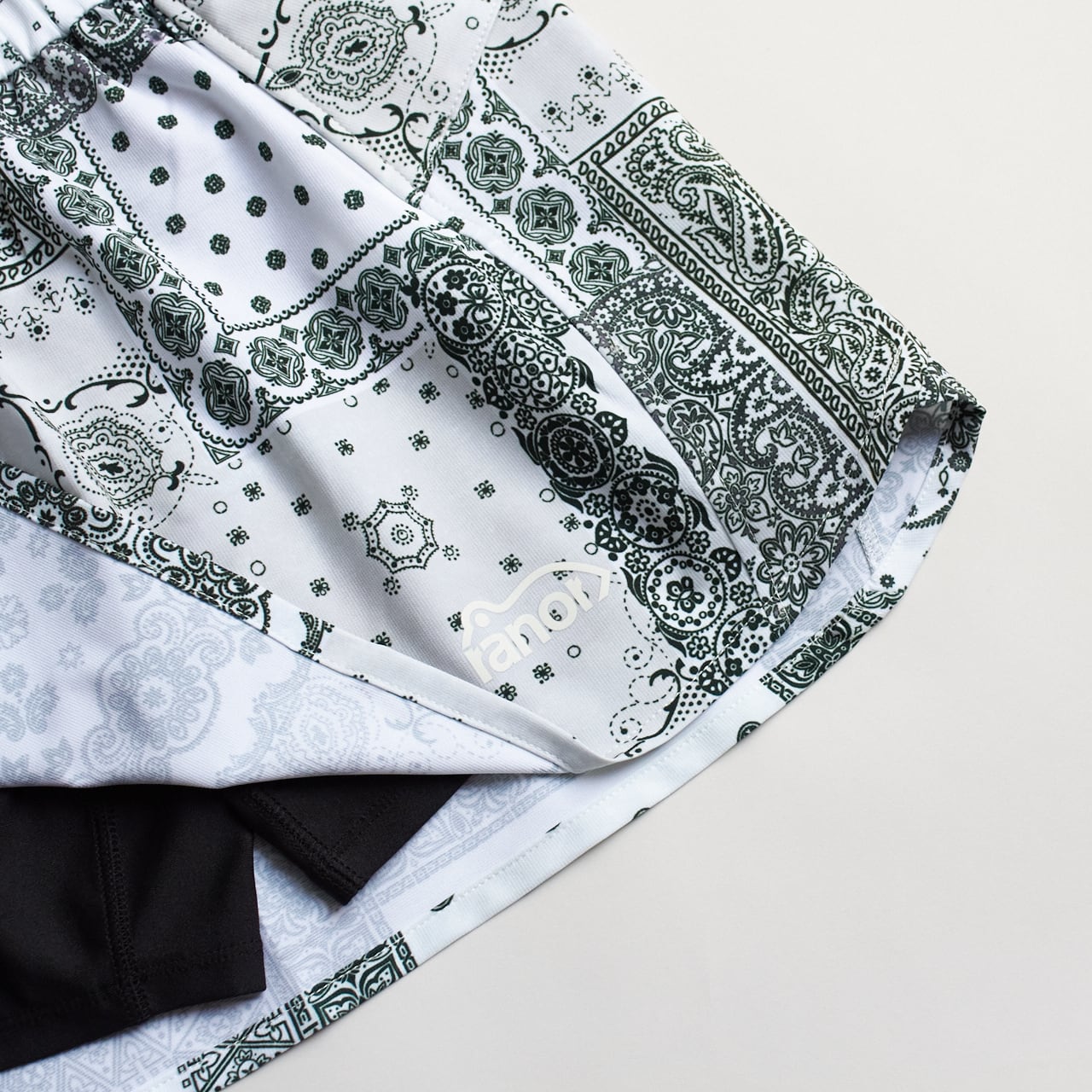 ranor（ラナー）BANDANA SKIRT -WHITE レディースランニングスカート