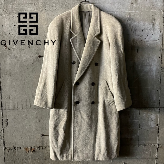 〖GIVENCHY〗cashmere blend wool double Chestercoat/ジバンシー カシミア混 ウール ロング ダブル チェスターコート/msize/#0201