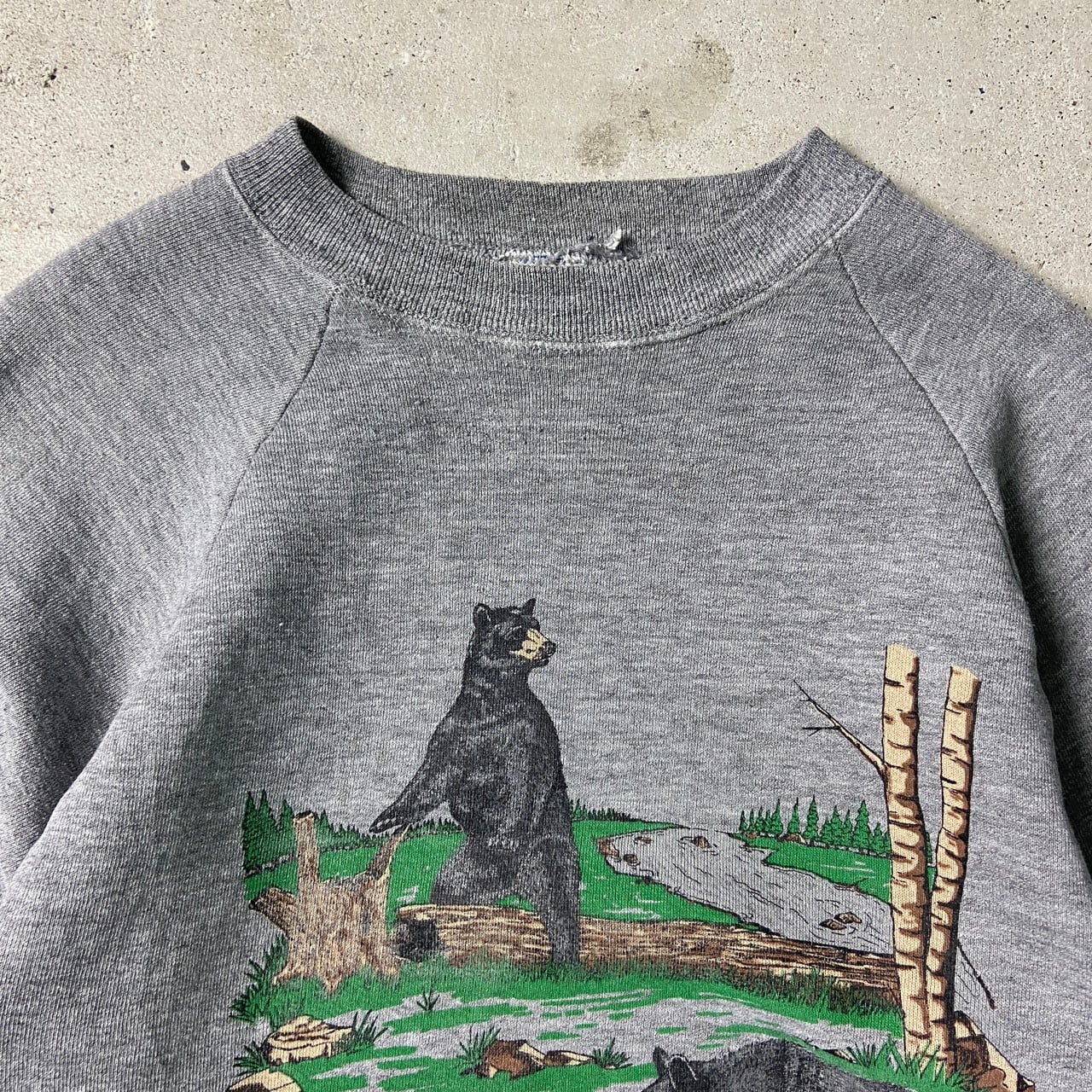 80年代 USA製 JERZEES by RUSSELL アニマルプリント スウェットシャツ