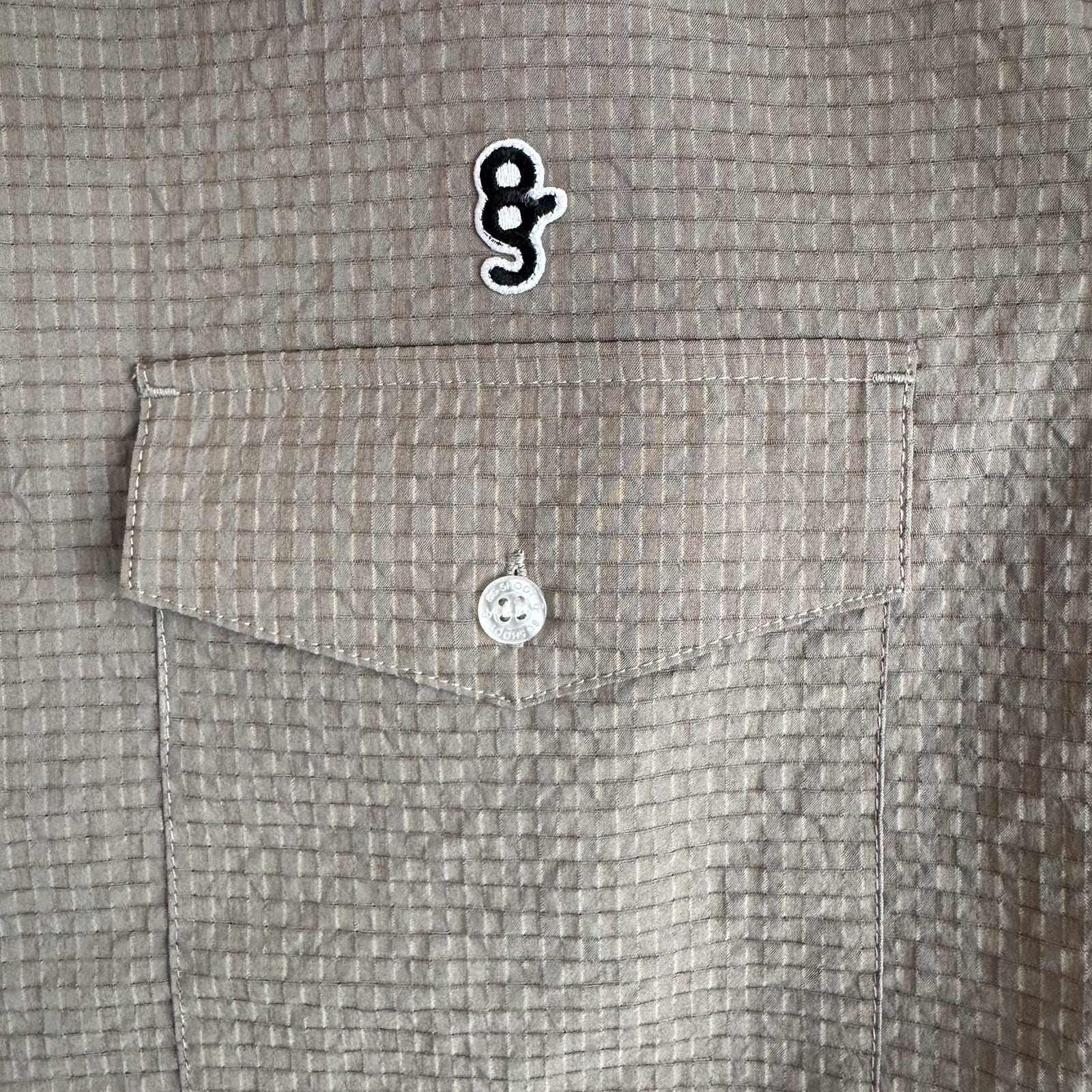 【とも】3点オーダーチップ 8G DOTAIR®︎ COOLMAX SUCKER OPEN COLLAR SHIRT -BEIGE- | 8G