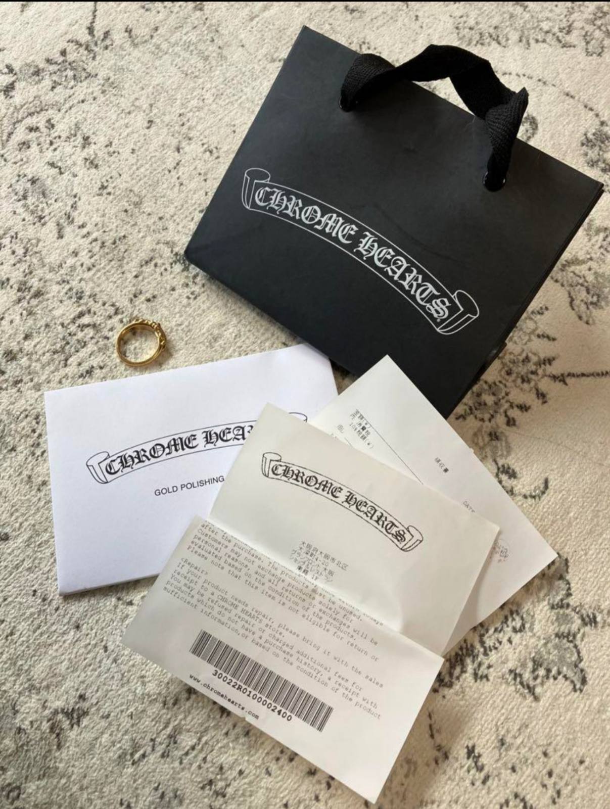 CHROME HEARTS クロムハーツ 22k ベイビークラシック フローラルクロス