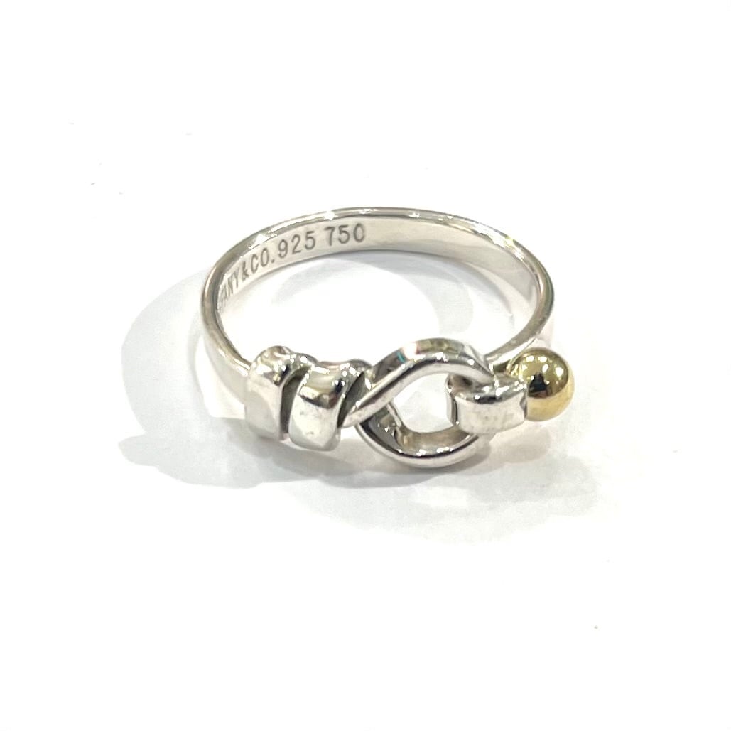 TIFFANY&CO】【14.5号】2678 ティファニー結ツイストフック18kリング