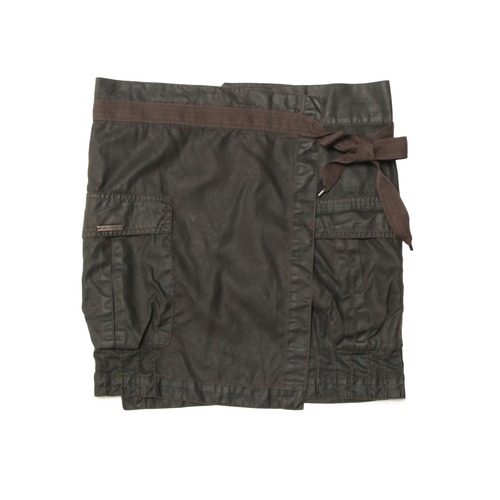 cop.copine CoatingBlackWrapSkirt