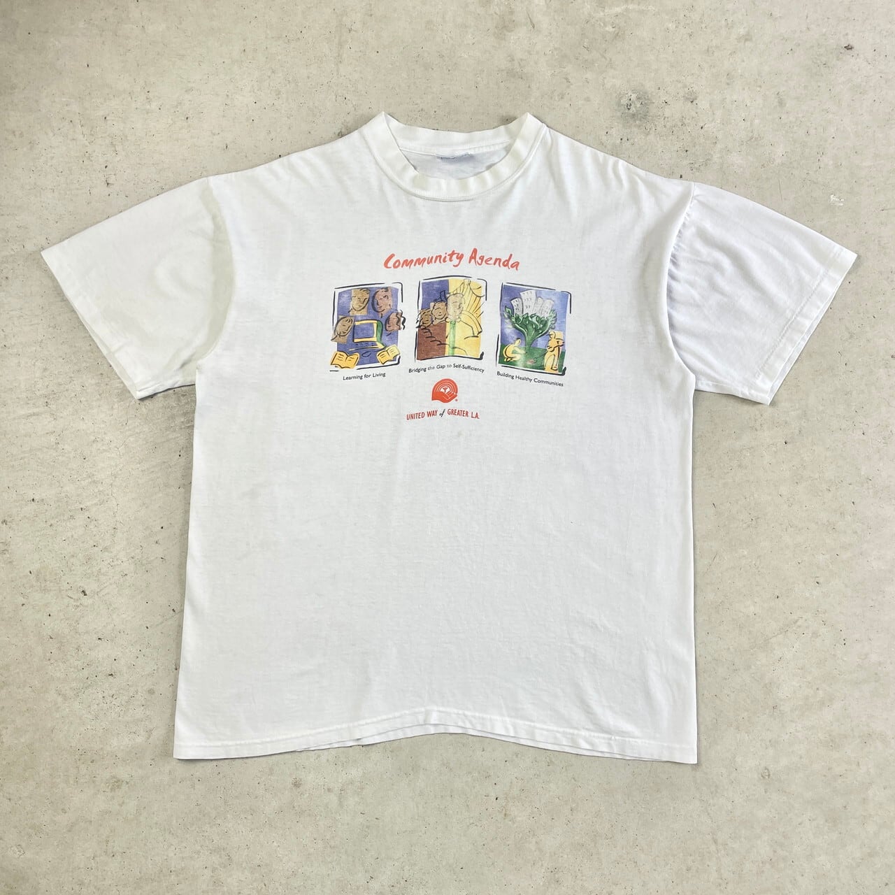 90年代 USA製 UNITED WAY アート プリントTシャツ メンズXL 古着 90s 90年代 USA製 UNITED WAY アート プリントTシャツ メンズXL 古着 90s