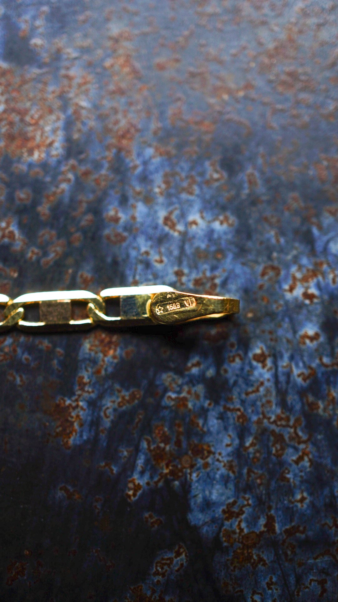 VINTAGE】ITALIAN VINTAGE K18 イエロー ゴールド フラット マリーナ