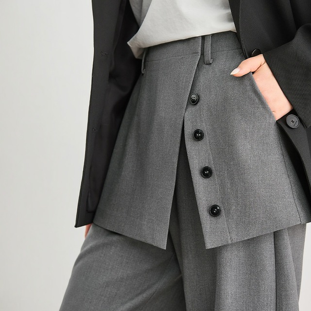 2way layered design pants A00159