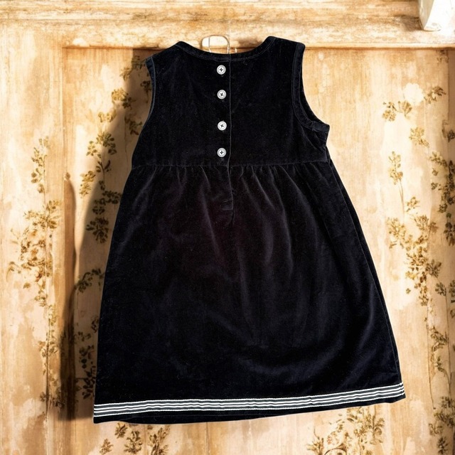 【KIDS】velours embroidery dress size:3T