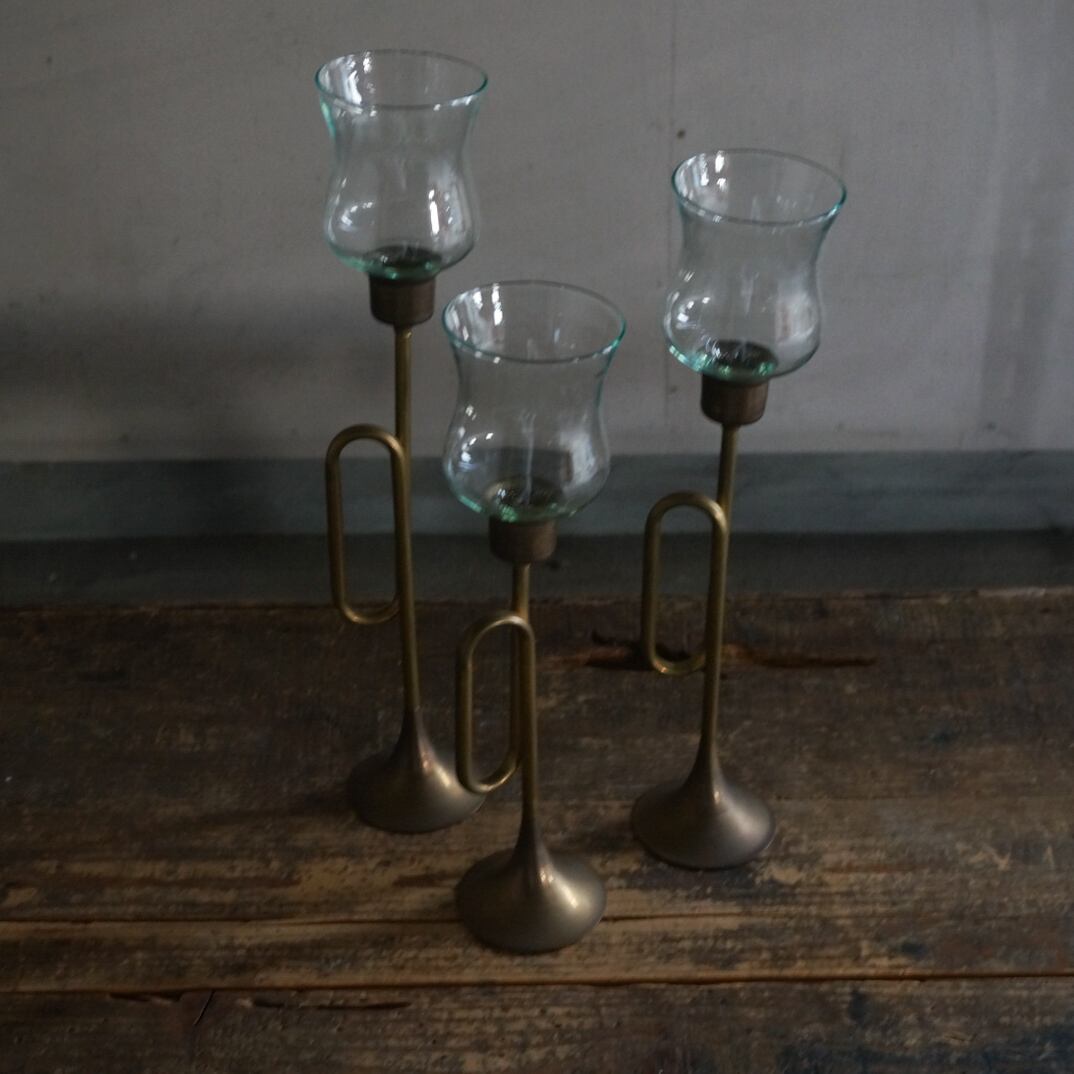 古いフランスのキャンドルスタンドセット