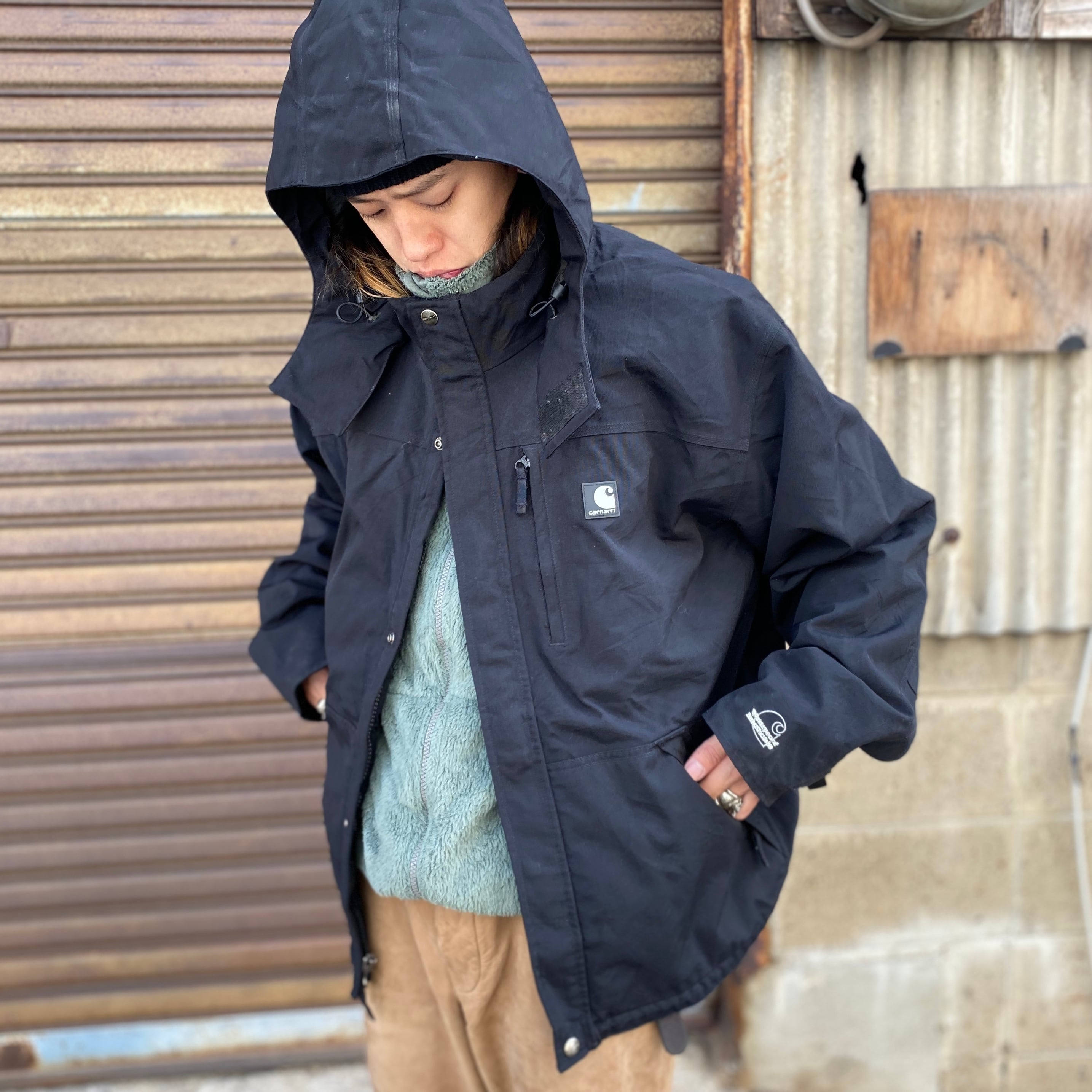 CARHARTT フーディー マウンテン パーカー ショアライン ジャケット 黒