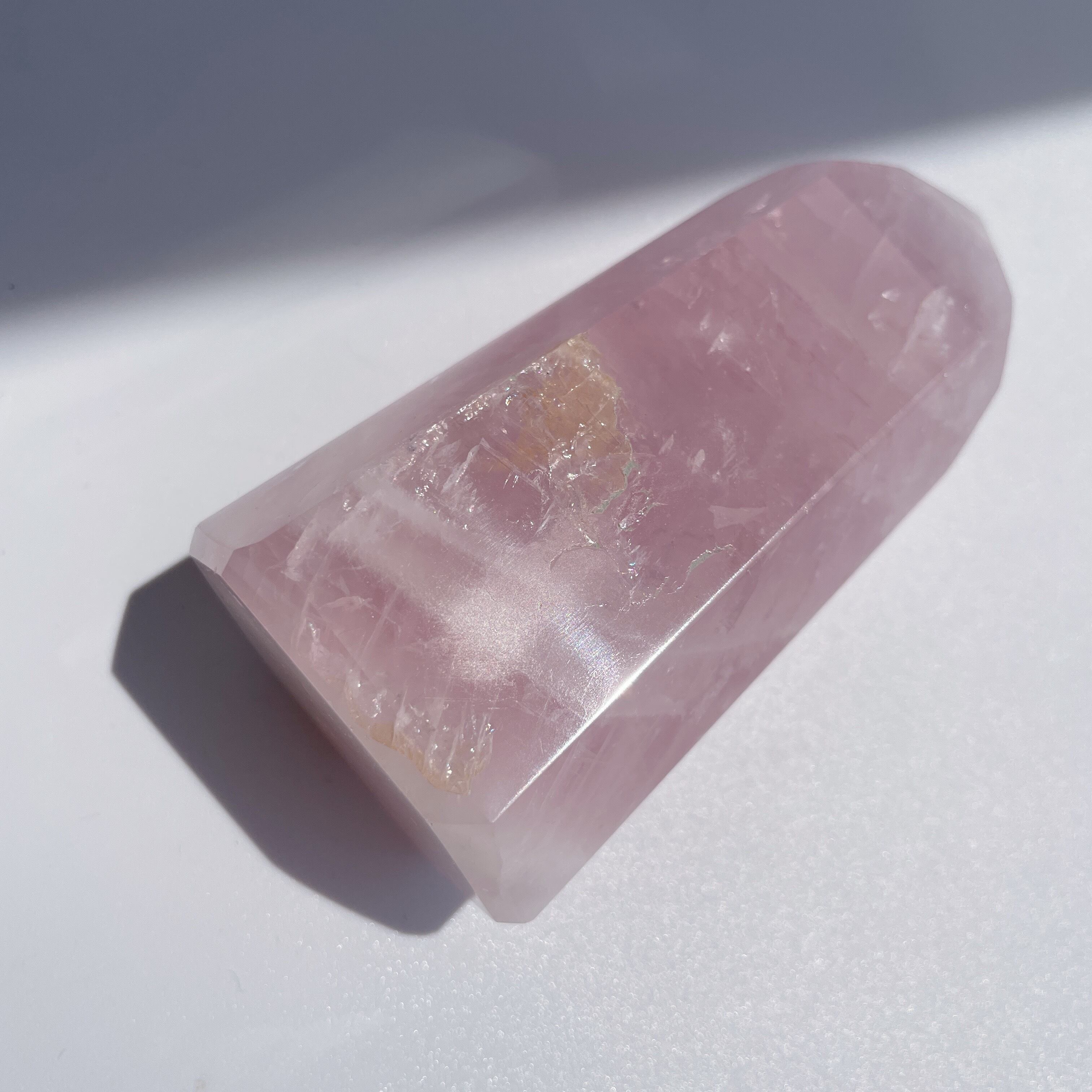 透明感◎ ローズクォーツタワー25◇Rose Quartz Tower◇天然石・鉱物