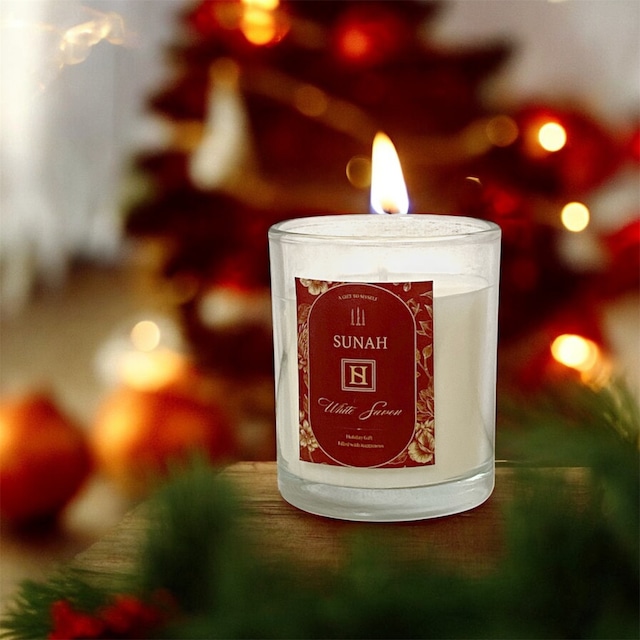 【クリスマスギフト】WhiteSavon アロマキャンドル