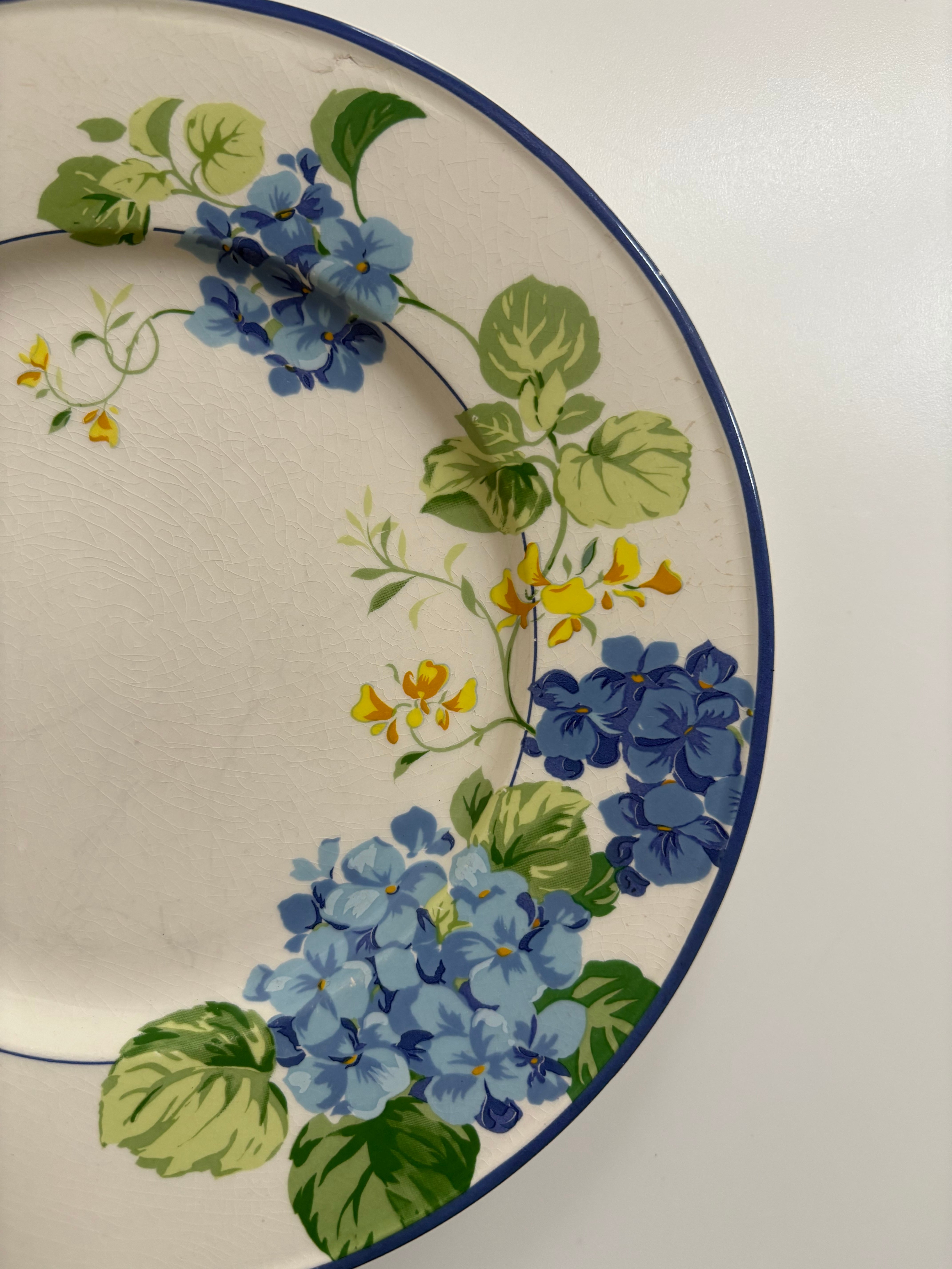 リュネヴィル HORTENSIA（オルタンシア）デザートプレート（紫陽花の花