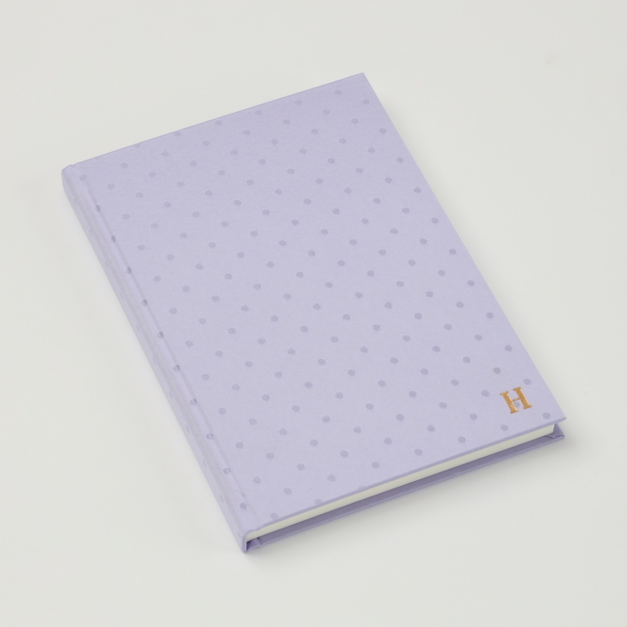 【HONcept】テキスタイルノート Charm Dot（水玉） - Pale Lavender 51（ペールラベンダー）ノート