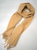 Glen Prince Classic Plain Lambswool Scarf　Camel