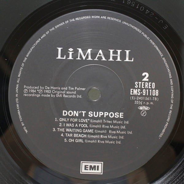 Limahl / Don't Suppose [EMS-91108] - 画像4